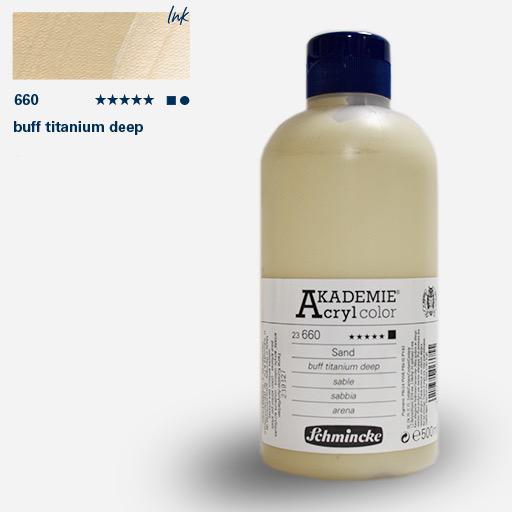 SCHMINCKE Akademie Acrylic 500ml Buff Titanium Deep