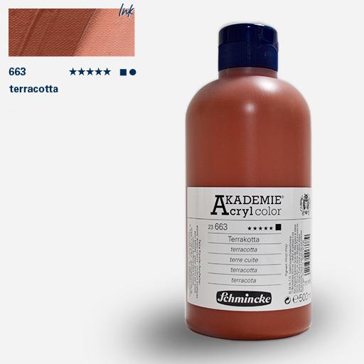 SCHMINCKE Akademie Acrylic 500ml Terracotta