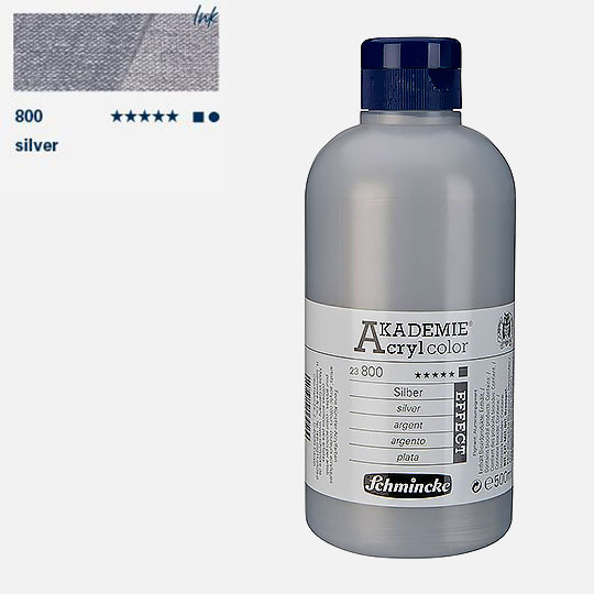 SCHMINCKE Akademie Acrylic 500ml Silver