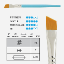 PRINCETON Select Angle Shader Brush 1/8"
