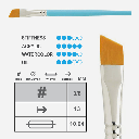 PRINCETON Select Angle Shader Brush 3/8"