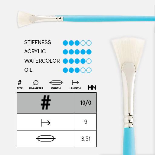 PRINCETON Select Bristle Fan Brush 10/0