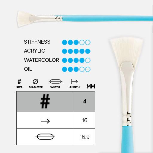 PRINCETON Select Bristle Fan Brush 4