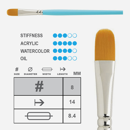 PRINCETON Select Filbert Brush 8
