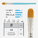 PRINCETON Select Filbert Brush 8