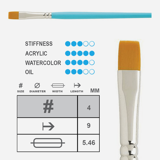 PRINCETON Select Flat Shader Brush 4