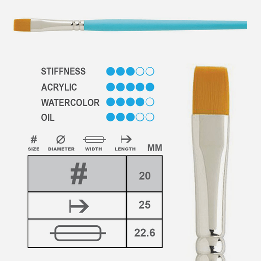 PRINCETON Select Flat Shader Brush 20