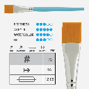 PRINCETON Select Flat Wash Brush 1/2"