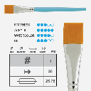 PRINCETON Select Flat Wash Brush 1"