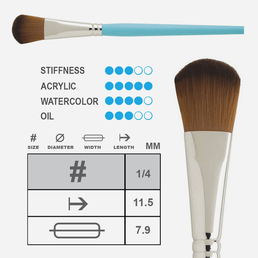 PRINCETON Select Oval Mop Brush 1/4"