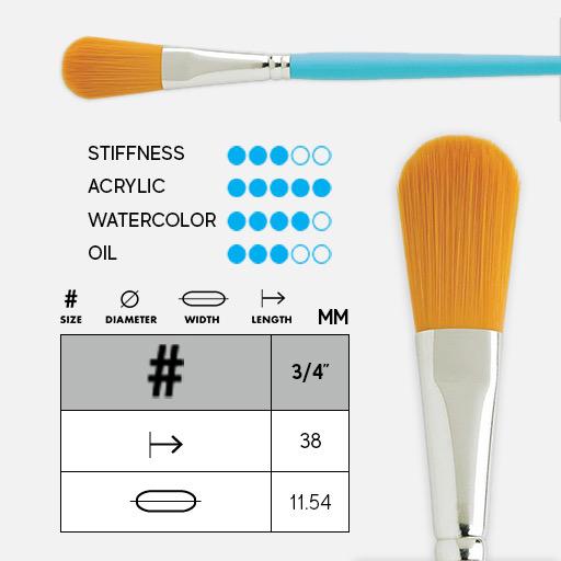 PRINCETON Select Oval Wash Brush 3/4"