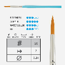 PRINCETON Select Round Brush 3/0