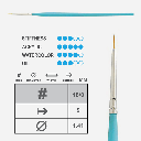 PRINCETON Select Short Liner Brush 18/0