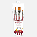 PRINCETON Velvetouch Synthetic Blend Brush Set x 4