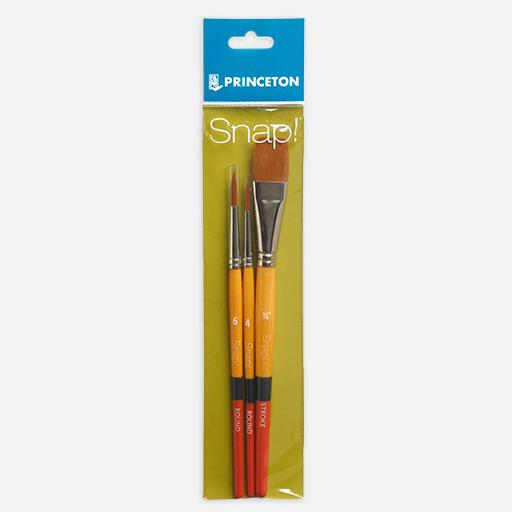 PRINCETON Snap! Golden Taklon Brush Set 2 x 3