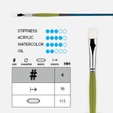 PRINCETON Snap! White Synthetic (Long Handle) Bright Brush 6