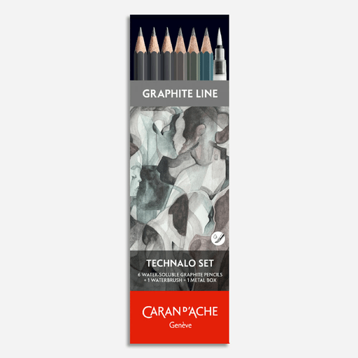 CARAN D'ACHE Technalo Water-Soluble Graphite Pencil Set x 7