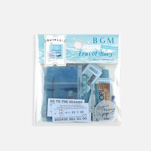 BGM Travel Diary Deco Sticker Ocean