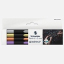 SCHNEIDER Paint-It Metallic Liner 2mm Set x 4