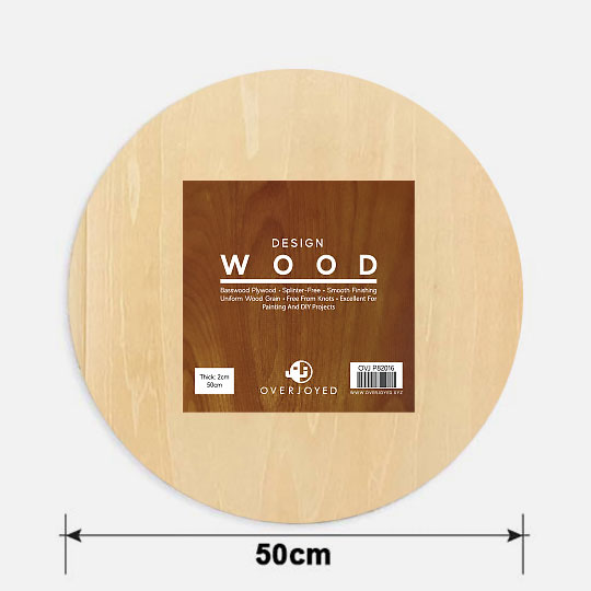 OVJ Basswood Plywood Circle 5mm x 50cm
