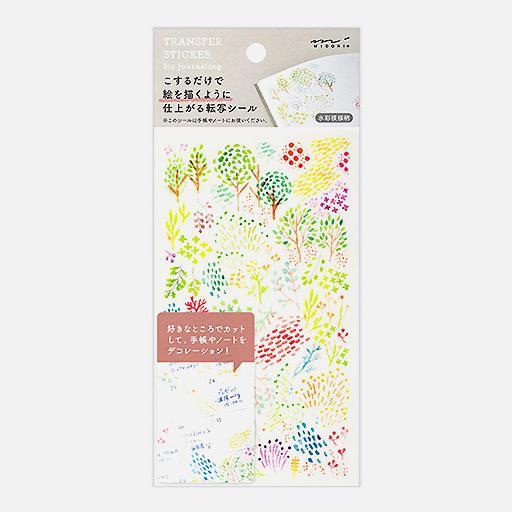 MIDORI Transfer Sticker Watercolor Patterns