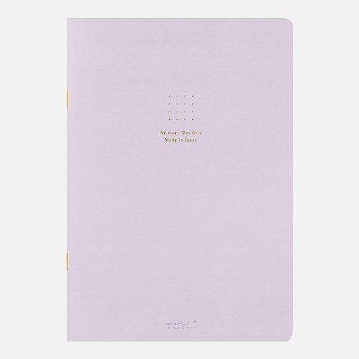 MIDORI Stapled Notebook 5mm Dot Grid A5 x 28 Purple