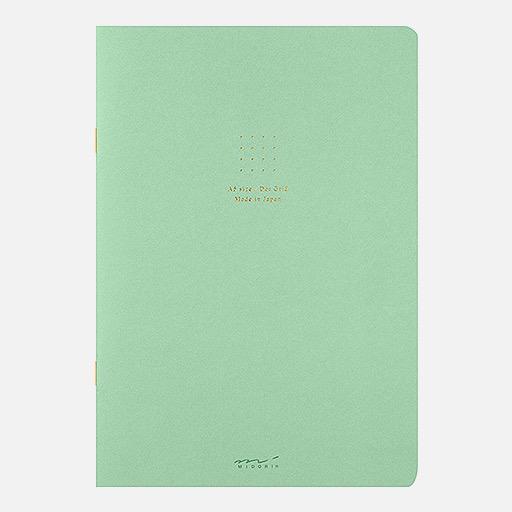 MIDORI Stapled Notebook Dot Grid 5mm A5 x 28 Green