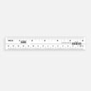 SUREMARK Plastic Ruler 6” / 15cm
