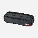 LIHIT LAB. Double Zipper Pen Case Black