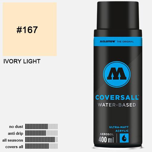 MOLOTOW Coversall Water-Based Spray Paint 400ml Ivory Light