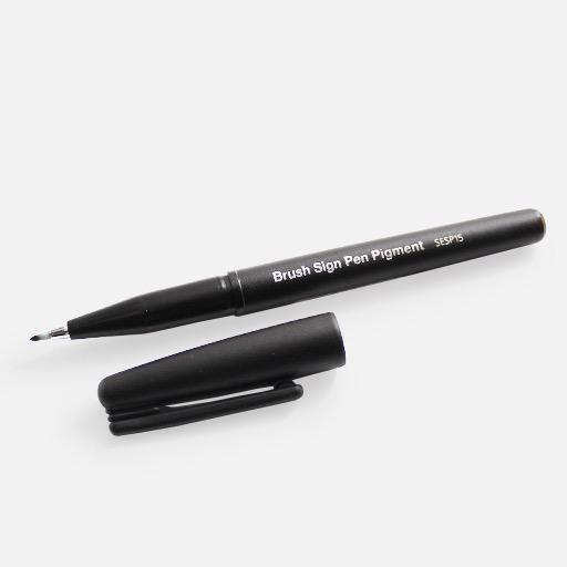 PENTEL Pigment Brush Sign Pen Sepia