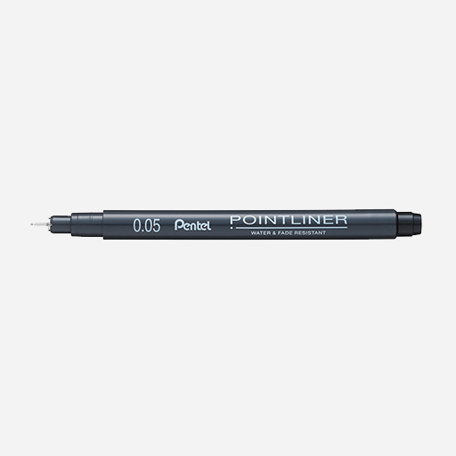 PENTEL Pointliner Drawing Pen 0.05mm