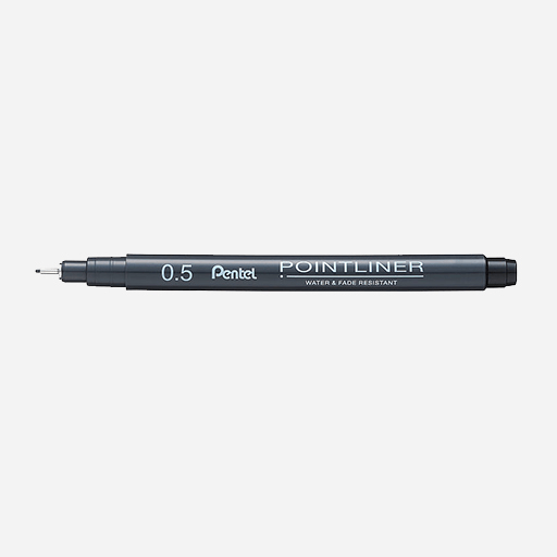 PENTEL Pointliner Drawing Pen 0.5mm