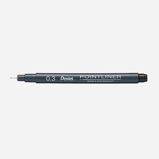 PENTEL Pointliner Drawing Pen 0.3mm