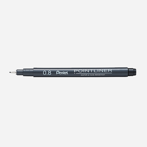 PENTEL Pointliner Drawing Pen 0.8mm