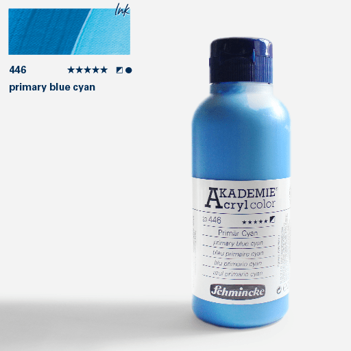 SCHMINCKE Akademie Acrylic 250ml Primary Blue Cyan