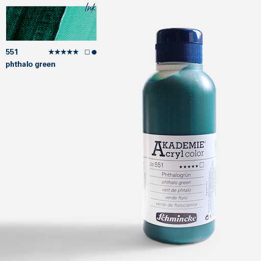 SCHMINCKE Akademie Acrylic 250ml Phthalo Green