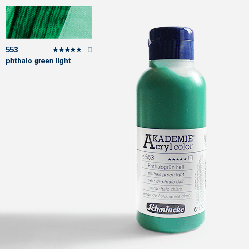 SCHMINCKE Akademie Acrylic 250ml Phthalo Green Light