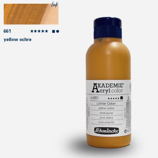 SCHMINCKE Akademie Acrylic 250ml Yellow Ochre