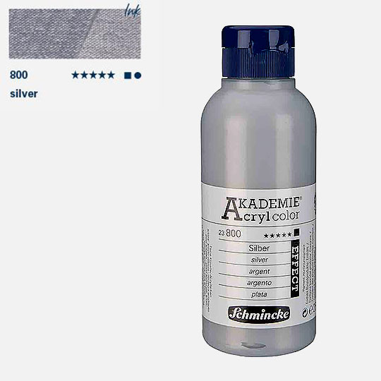 SCHMINCKE Akademie Acrylic 250ml Silver
