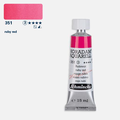 SCHMINCKE Horadam Watercolor 15ml Ruby Red