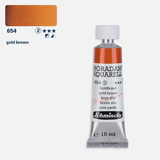 SCHMINCKE Horadam Watercolor 15ml Gold Brown