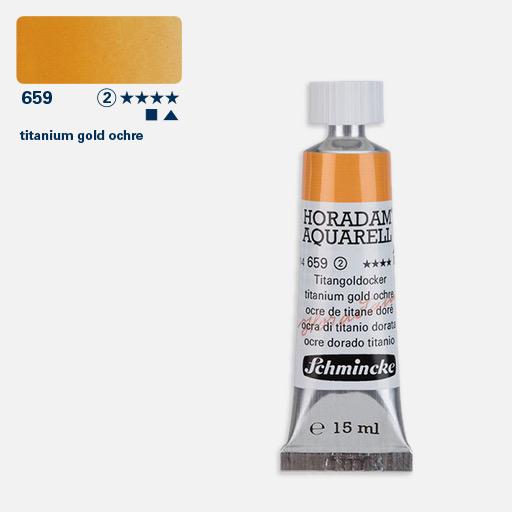SCHMINCKE Horadam Watercolor 15ml Titanium Gold Ochre