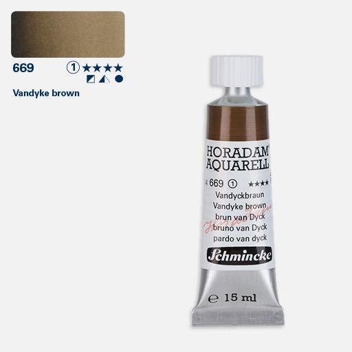 SCHMINCKE Horadam Watercolor 15ml Vandyke Brown