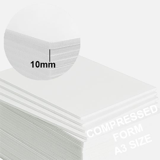 ART FOAM Natural Compress Foam Board 10mm A3