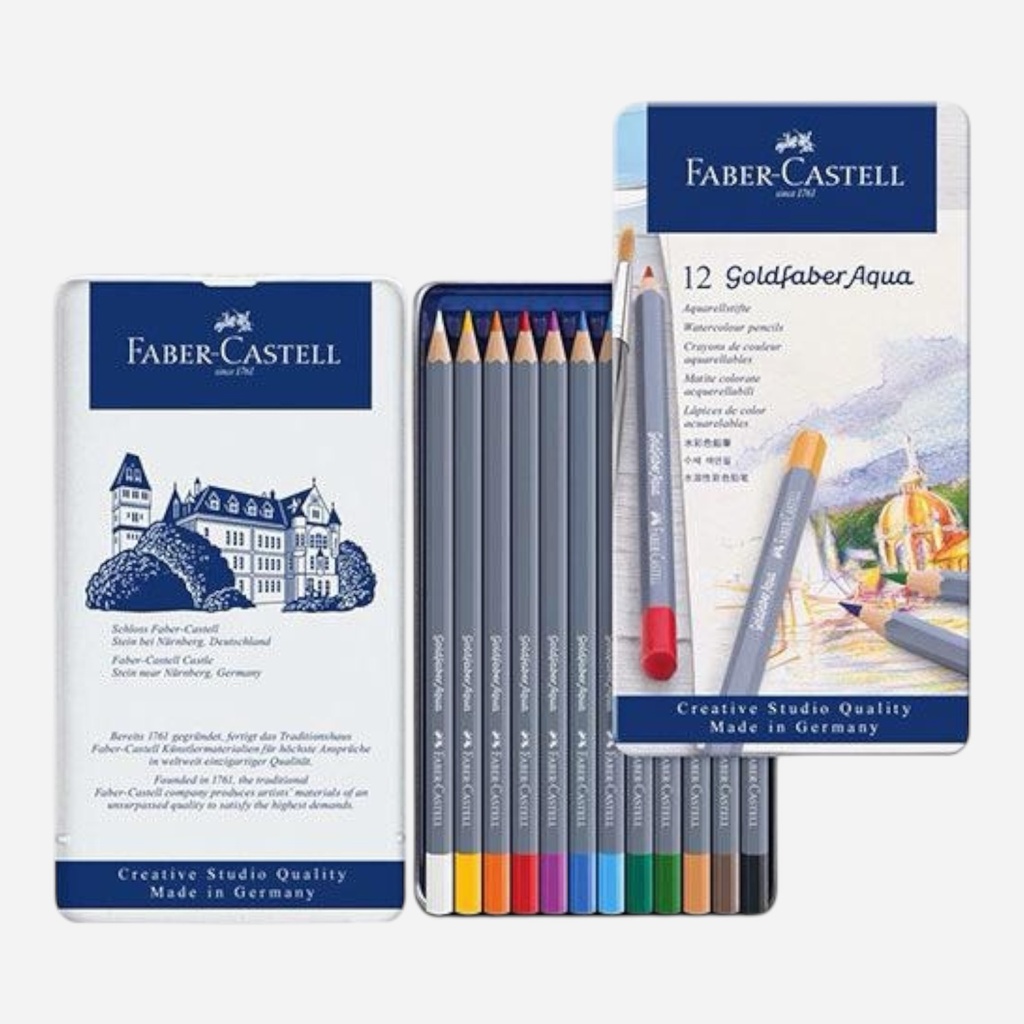 FABER-CASTELL Goldfaber Aqua Watercolor Pencil Set x 12