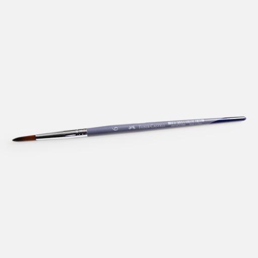 FABER-CASTELL Brown Taklon Round Brush 6