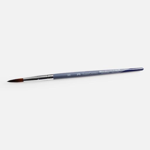 FABER-CASTELL Brown Taklon Round Brush 8