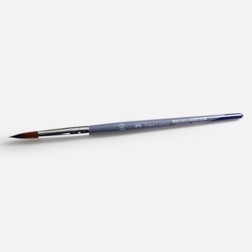 FABER-CASTELL Brown Taklon Round Brush 10