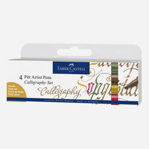 FABER-CASTELL Pitt Calligraphy Pen Set x 4